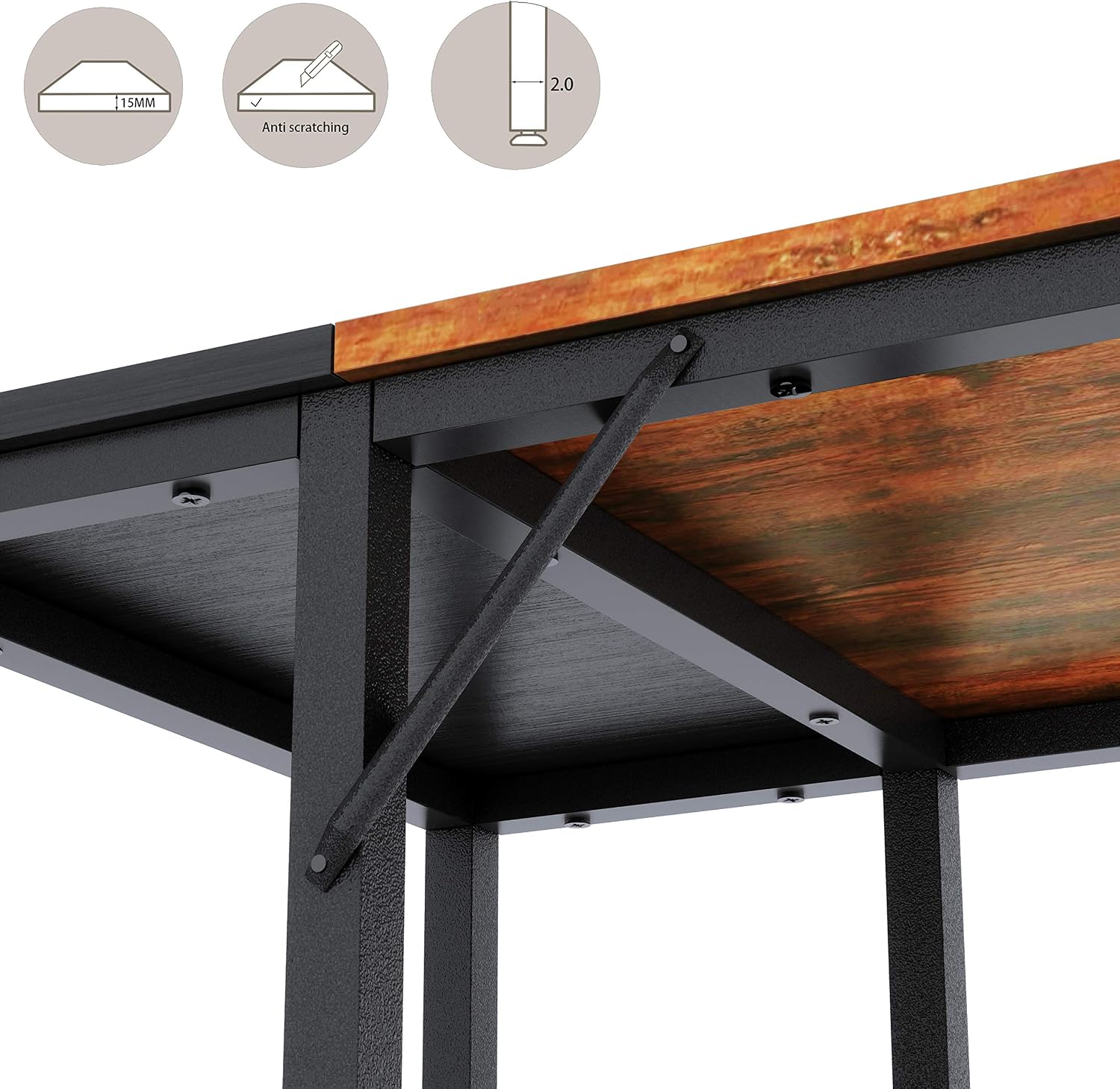 Product Deal Extra Mile Computer Desk with Storage Shelves,47 Inch Small Desk Study Writing Table for Home, Office, Study Room, Bedroom,Vintage Rustic Brown and Black Flash Deals - 50% OFF Extra Mile Computer Desk with Storage Shelves,47 Inch Small Desk Study Writing Table for Home, Office, Study Room, Bedroom,Vintage Rustic Brown and Black