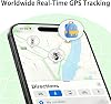 4 rastreadores [Certificado Apple MFi] funcionan con Apple Find My (solo iOS) etiquetas Bluetooth inteligentes, impermeables, batería reemplazable, seguimiento mundial para cartera, mascotas, mochila, perros, equipaje 5