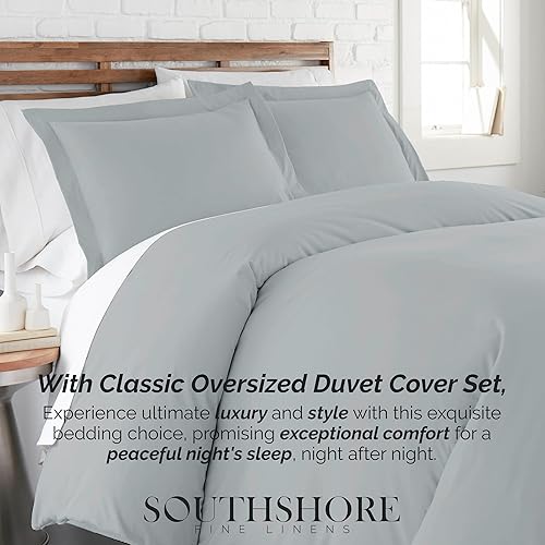 Miniatura 8 de Southshore Fine Living, Inc. Premium Collection - Juego de funda de edredón tamaño King de gran tamaño, funda de edredón suave de 3 piezas, dos