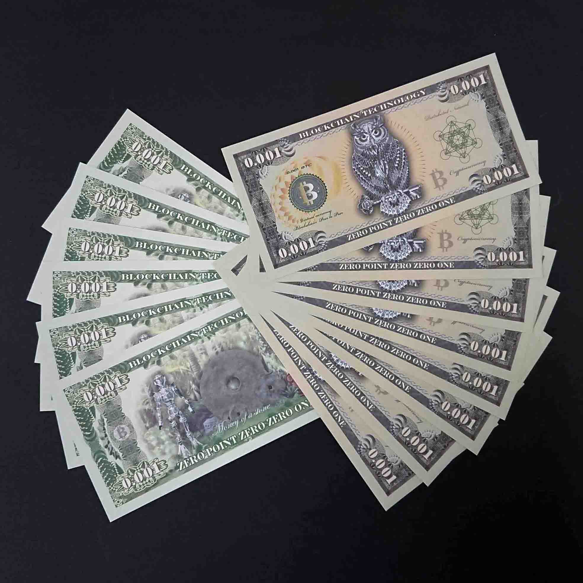 Amazon | 仮想通貨（模擬紙幣）0.001ビット札 (24枚） 通販
