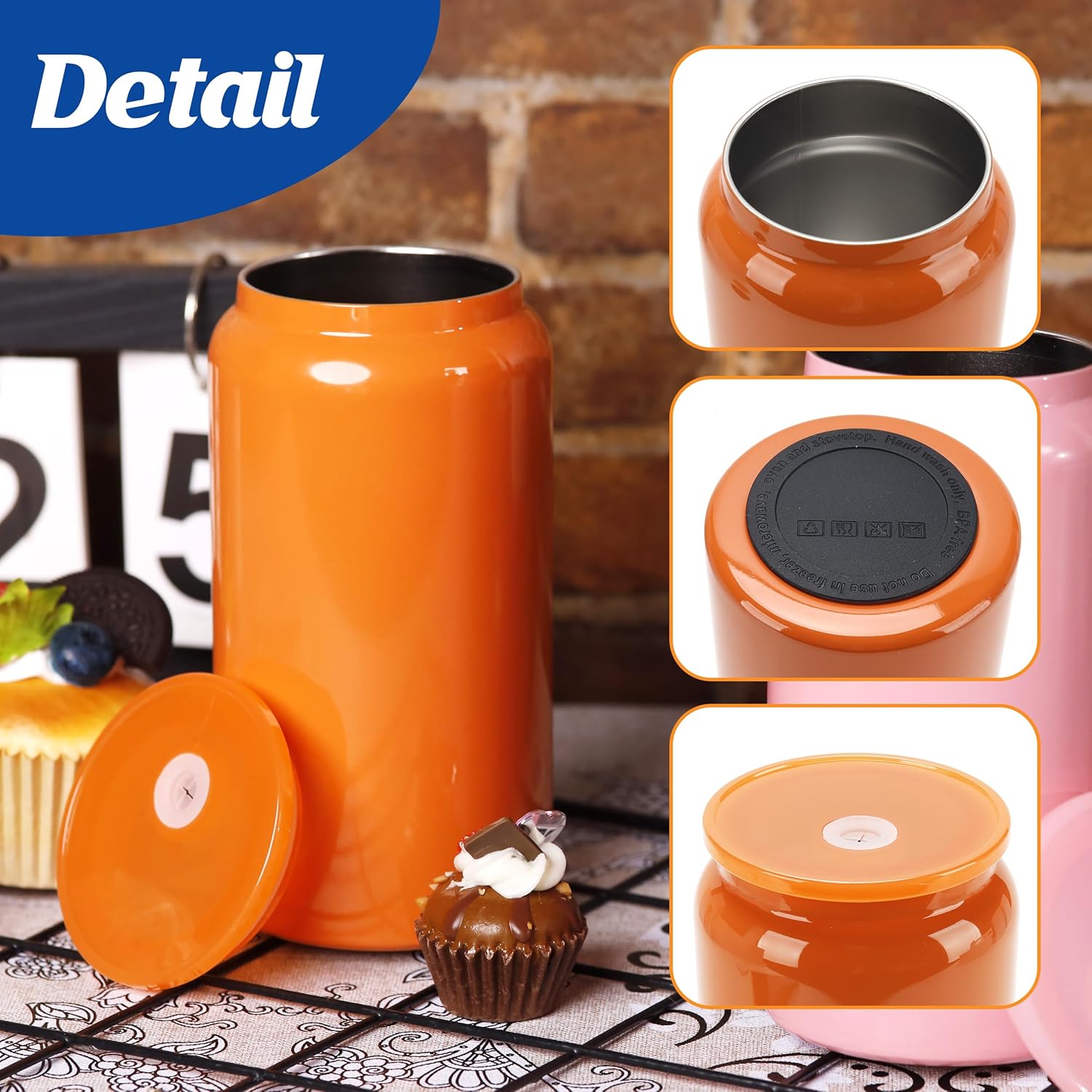 Joyclub 16oz Sublimation Tumblers Blanks Insulated Stainless Steel Cups with Lids and Starw Travel Iced Coffee Cups for Smoothie Whiskey Boba Soda DIY Gift (Colorful) - Image 4