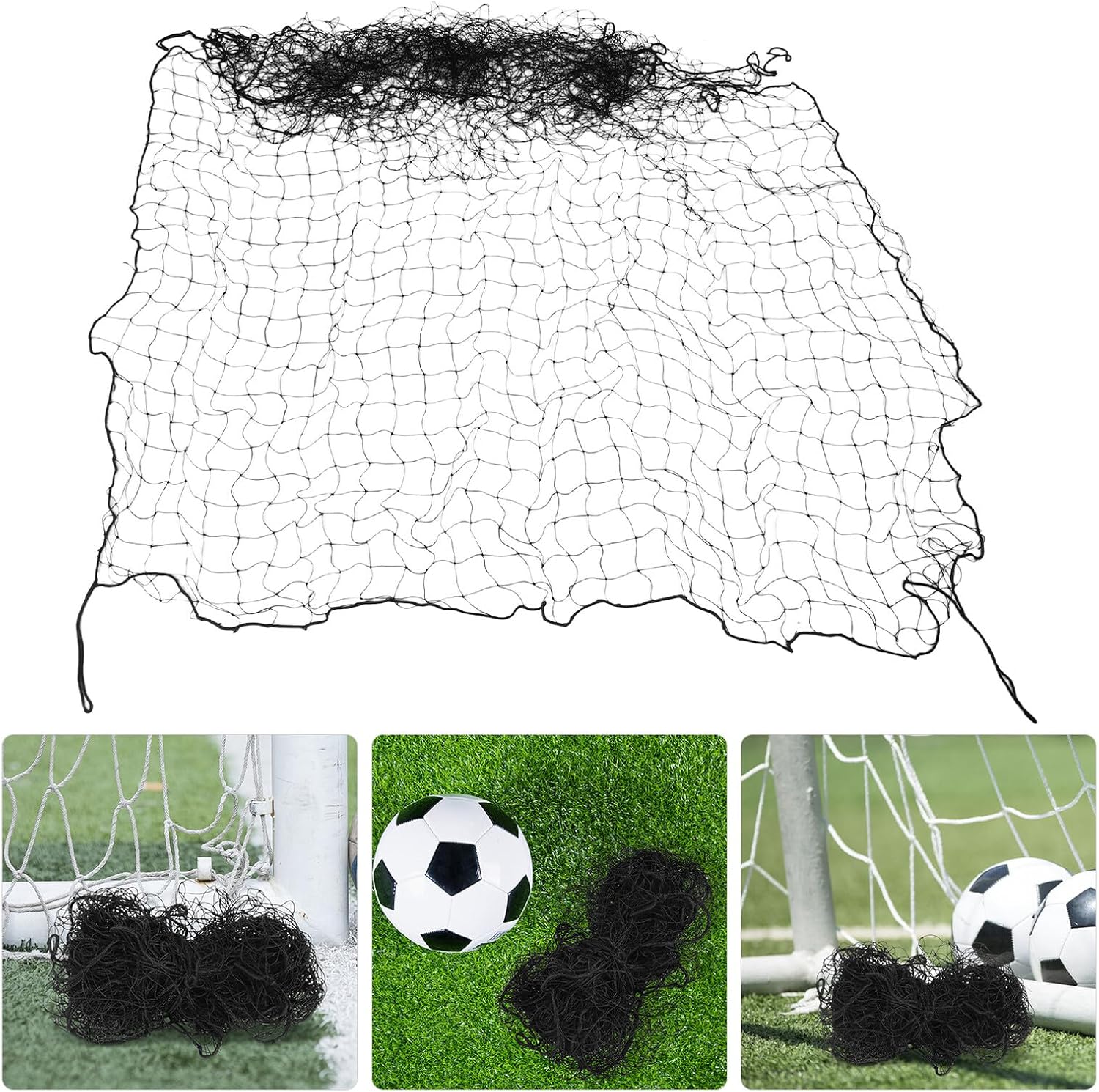 VICASKY Soccer Goal Net Replacement for Outdoor Football Practice, High-Density Woven Polyethylene, Sturdy Soccer Ball Training Net for Backyard and Field Use