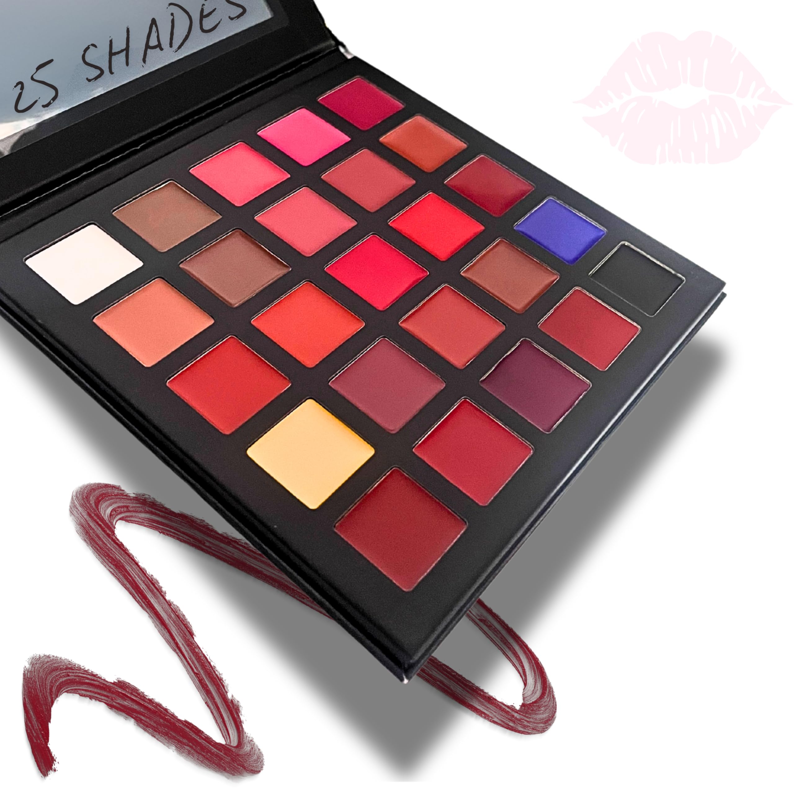 TEYLIE Multi-Shade Lip Palette – 25 Versatile, Long-Lasting Colors for Every Mood & Occasion-image-47