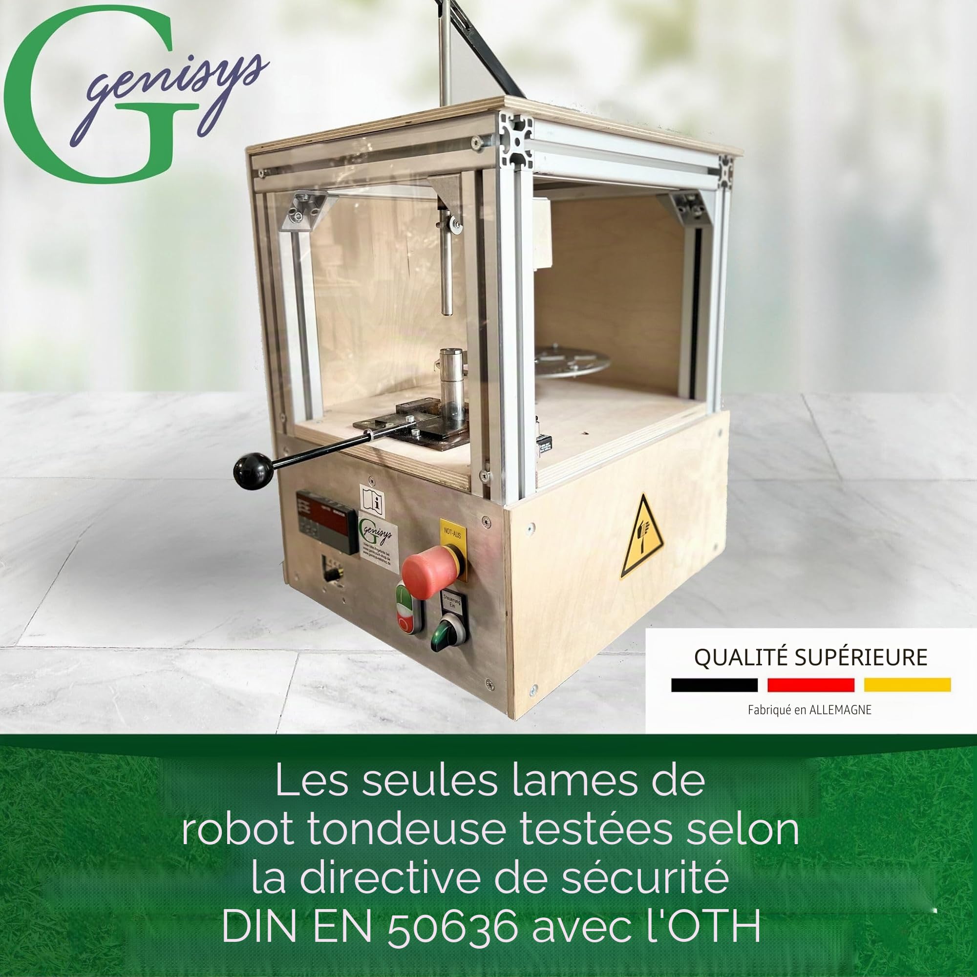 Couteau en titane compatible avec Dreame A1 A2 Mova Lames de rechange en acier inoxydable LongLife [incassable, certifié DIN EN 50636], pièce : 12 + 12 écrous