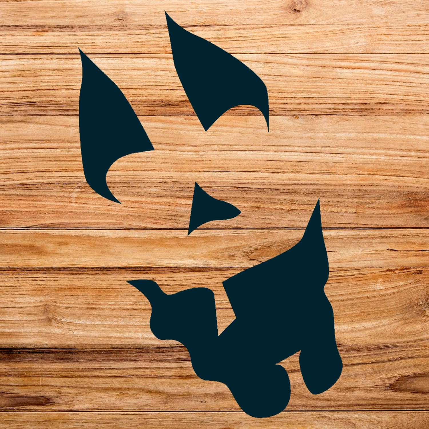 Ghostly Jack O'Lantern Stencil Pattern for Halloween Crafts, Reusable Mylar Template, Ideal for Pumpkin Decorating and Fall Home Decor - Size A2 (16.5" x 16.5")