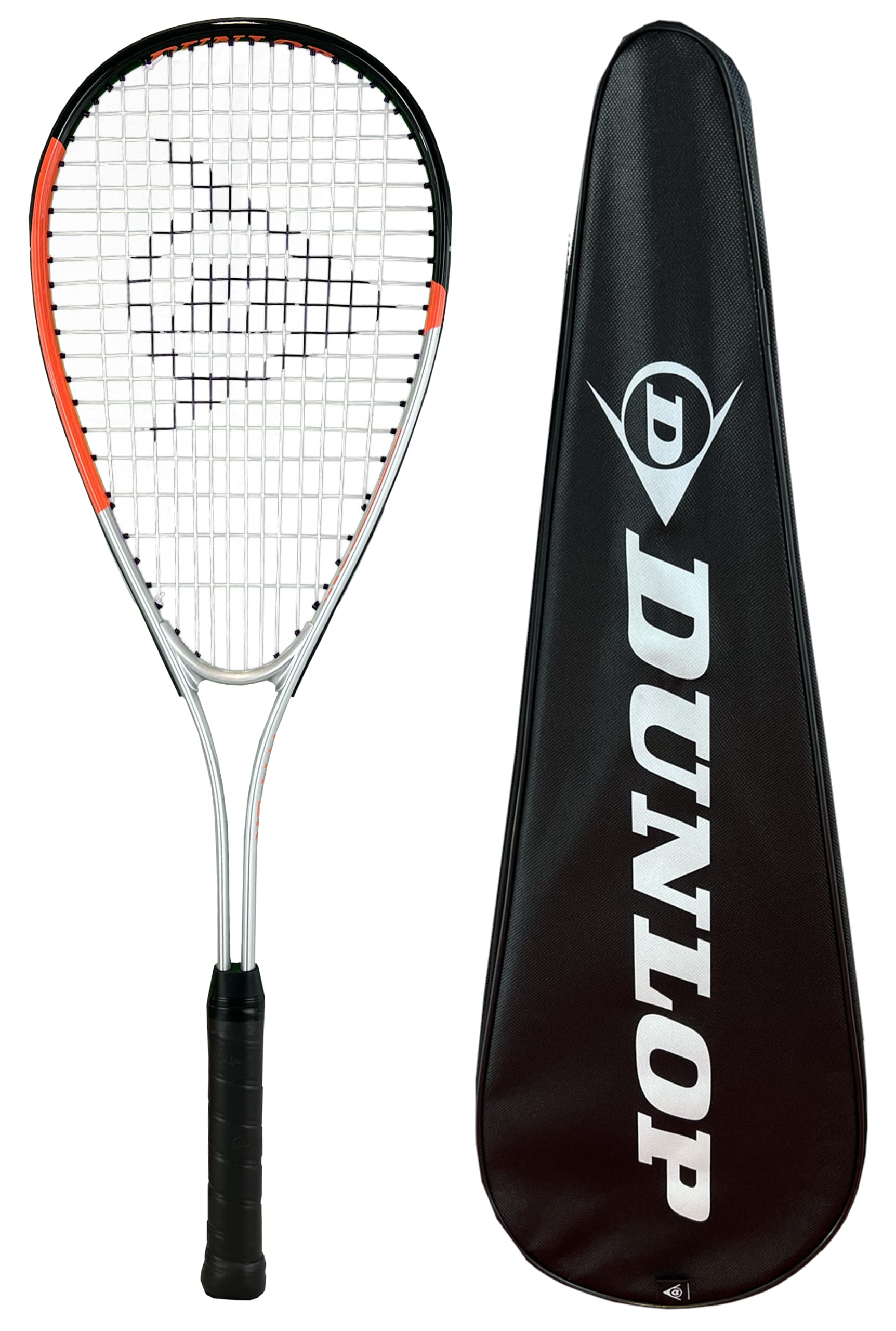Dunlop Hyper Tour - Raqueta de squash y cubierta protectora completa