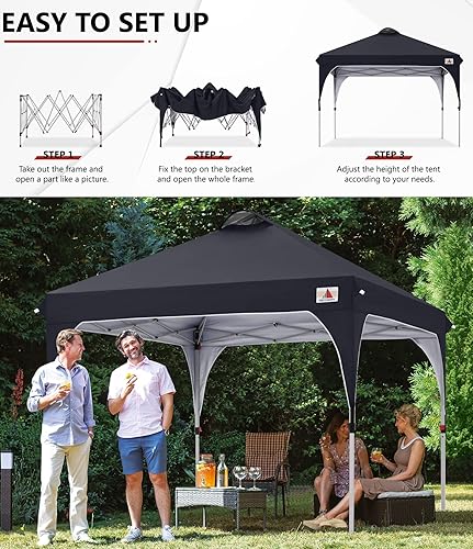 Miniatura 5 de ABCCANOPY - Toldo desplegable de 10 x 10 pulgadas, para exteriores, portátil, ideal para la playa toldo con bolsa de transporte con ruedas, 4 sacos
