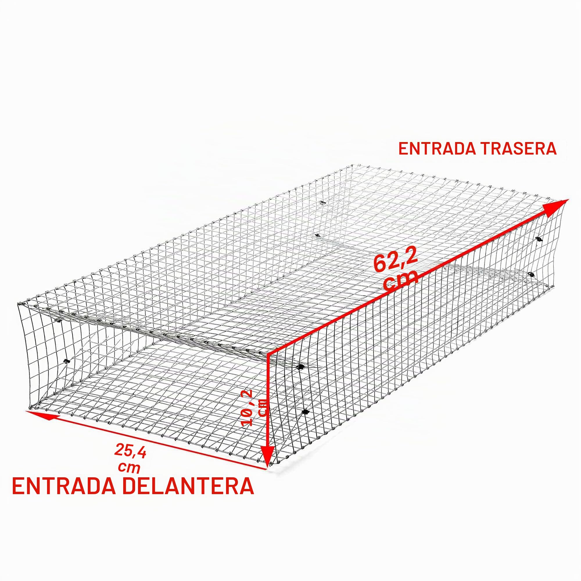 Trampa grande de doble entrada humanitaria para serpientes - Atrapa y libera todo tipo de serpientes - ¡Reutilizable!
