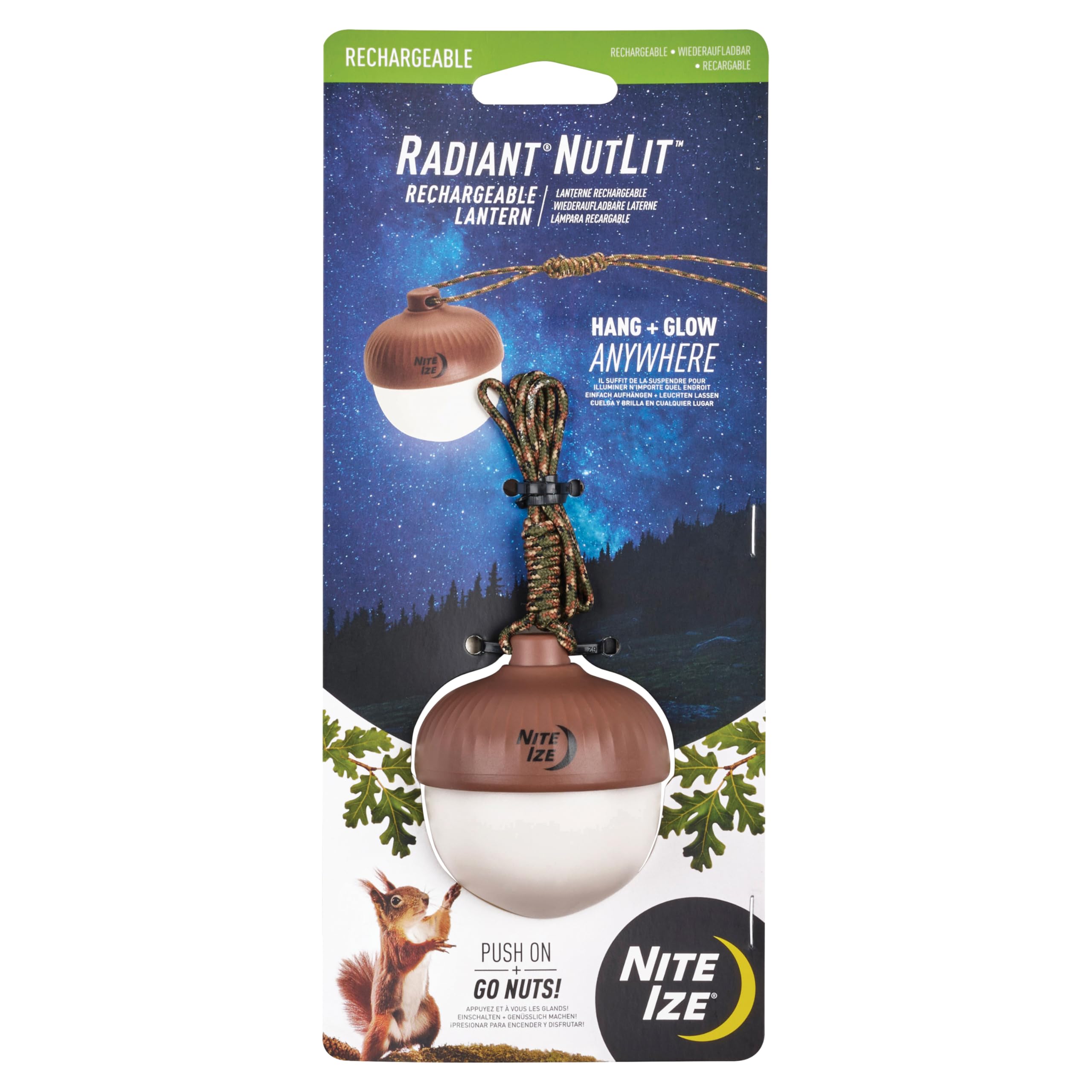 Amazon.com: Nite Ize Radiant NutLit Rechargeable Lantern - Acorn