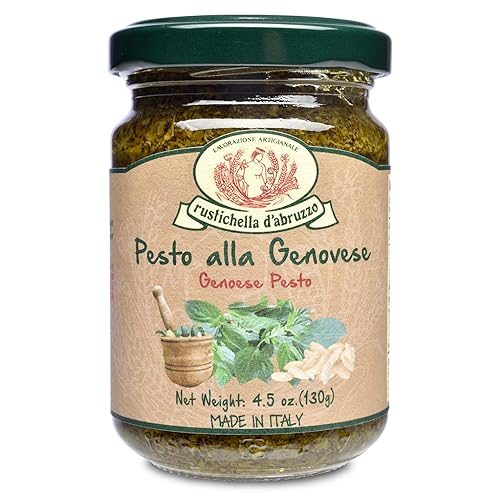 Rustichella D' Abruzzo Salsa genovesa Pesto Alla, 4.6 onzas líquidas