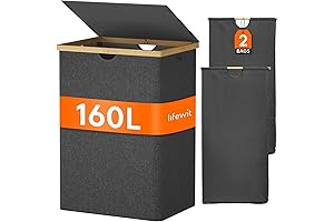 Lifewit 160L Double Laundry Hamper - The Modern Laundry Solution
