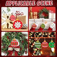 Vista 110 de 80 piezas de adornos de madera de primavera para pintar, 8 estilos de adornos de madera sin acabado para bricolaje, cortes en blanco