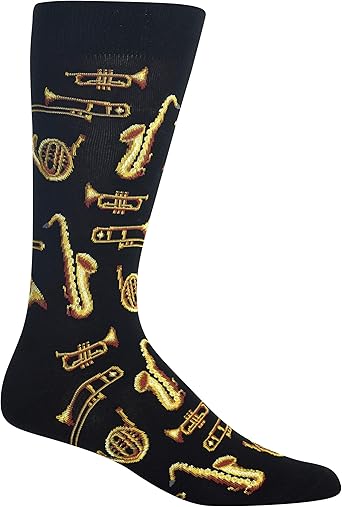 Hot Sox Men's Food and Booze Novelty Casual Crew