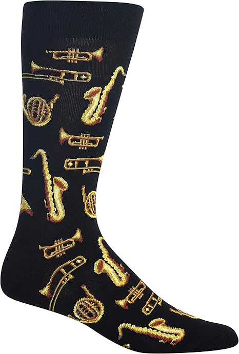 Hot Sox Men's Food and Booze Novelty Casual Crew