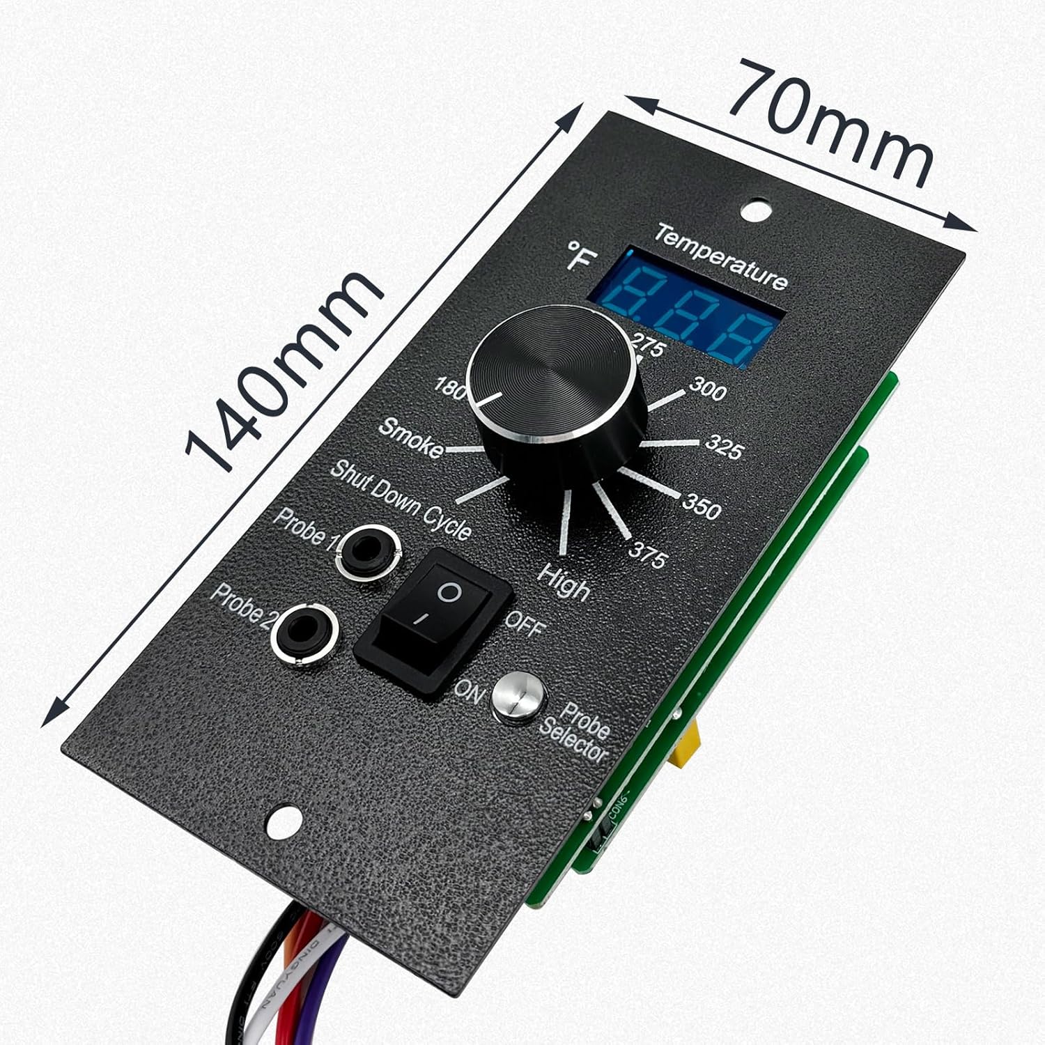 Digital Thermostat Controller Replacement Compatible with Traeger Wood Pellet Grills, with 2-Packs Meat Temperature Probe