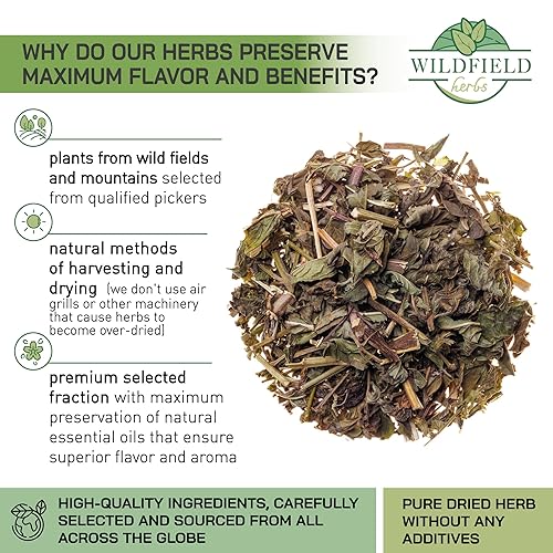 Miniatura 2 de 4 oz. Bolsas de té de menta pura, té de menta y menta, hojas sueltas de menta fresca (Menta Piperita) - 3.99 oz de hojas de menta secas Té de