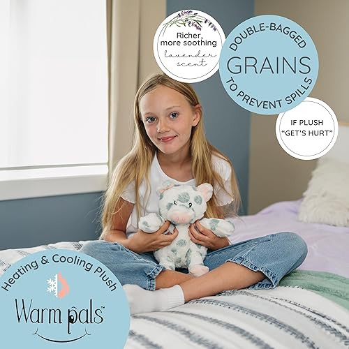 Miniatura 2 de 1i4 Group Warm Pals – Cerdo – Acogedores juguetes de peluche perfumados de lavanda para microondas – Animal de peluche calentable y refrigerable