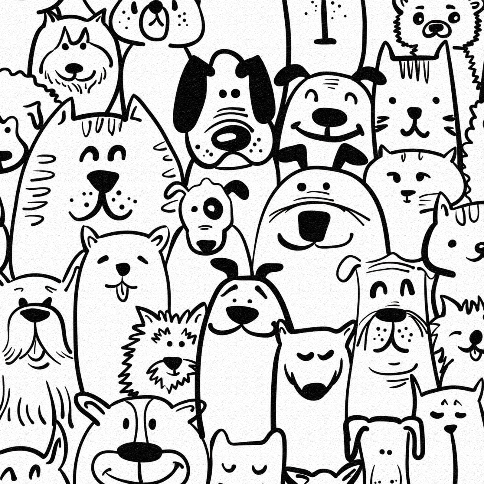 ICYEHAO Selbstklebende Tapete Tiere,44 x 600cm Tapete Schwar