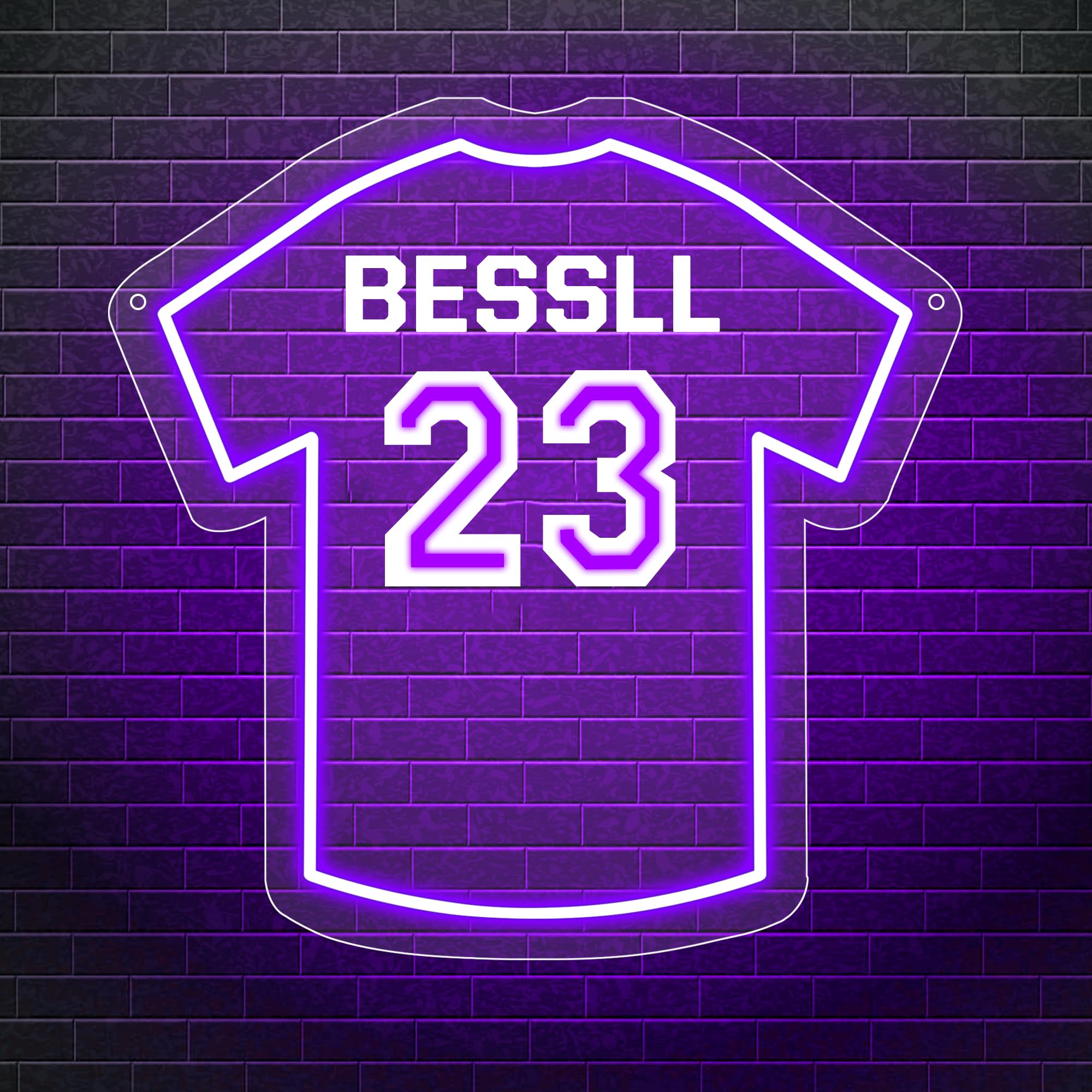 Personalized Name Softball Neon Sign Custom Softball Player Jersey Light up Sign for Wall Sport LED Night Light Softball Art Wall Lights Softball Gifts Birthday Christmas