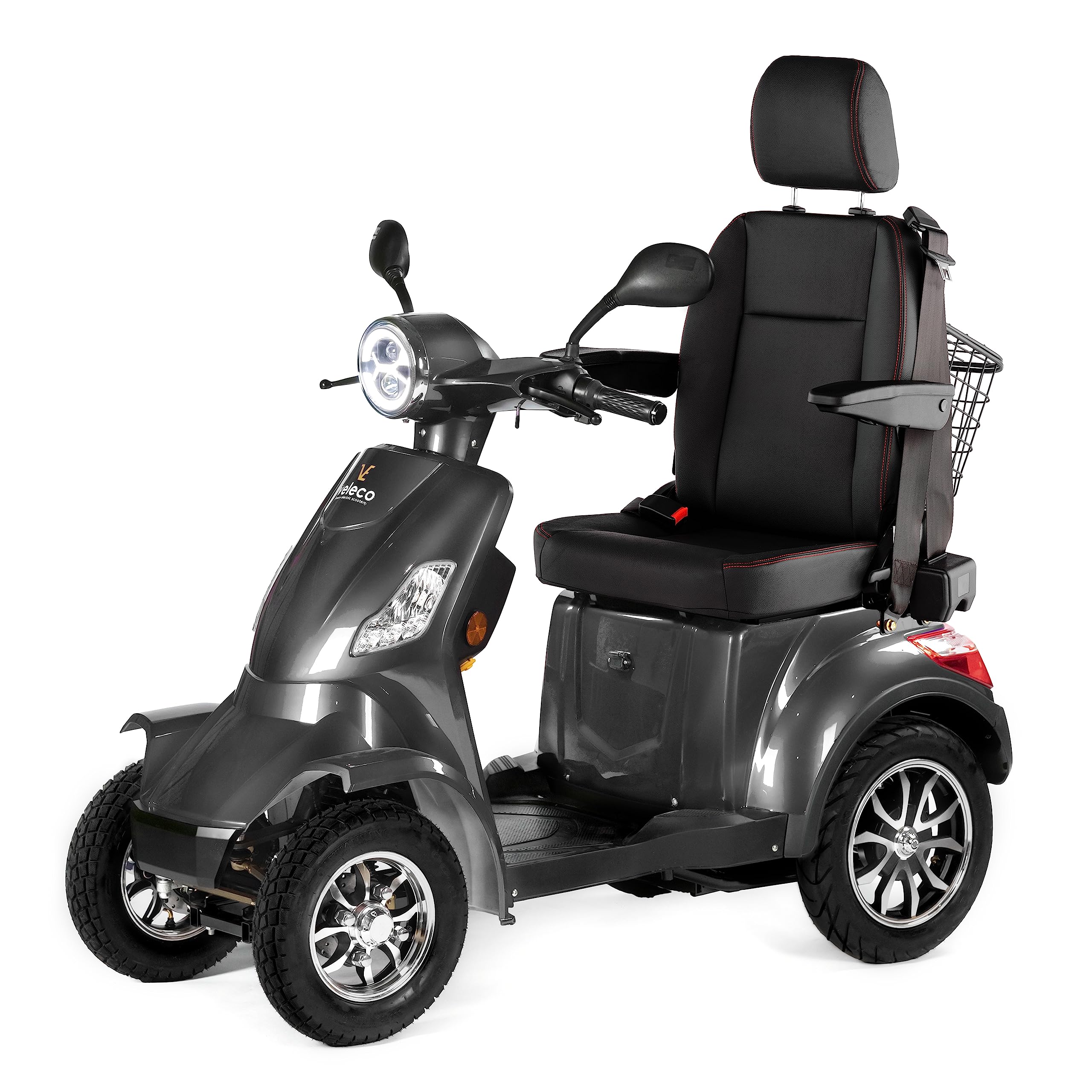 Sponsored Ad – VELECO Faster with Adjustable Captain Seat The Ultimate Mobility Scooter Fully Assembled Disability Aid (Gray)