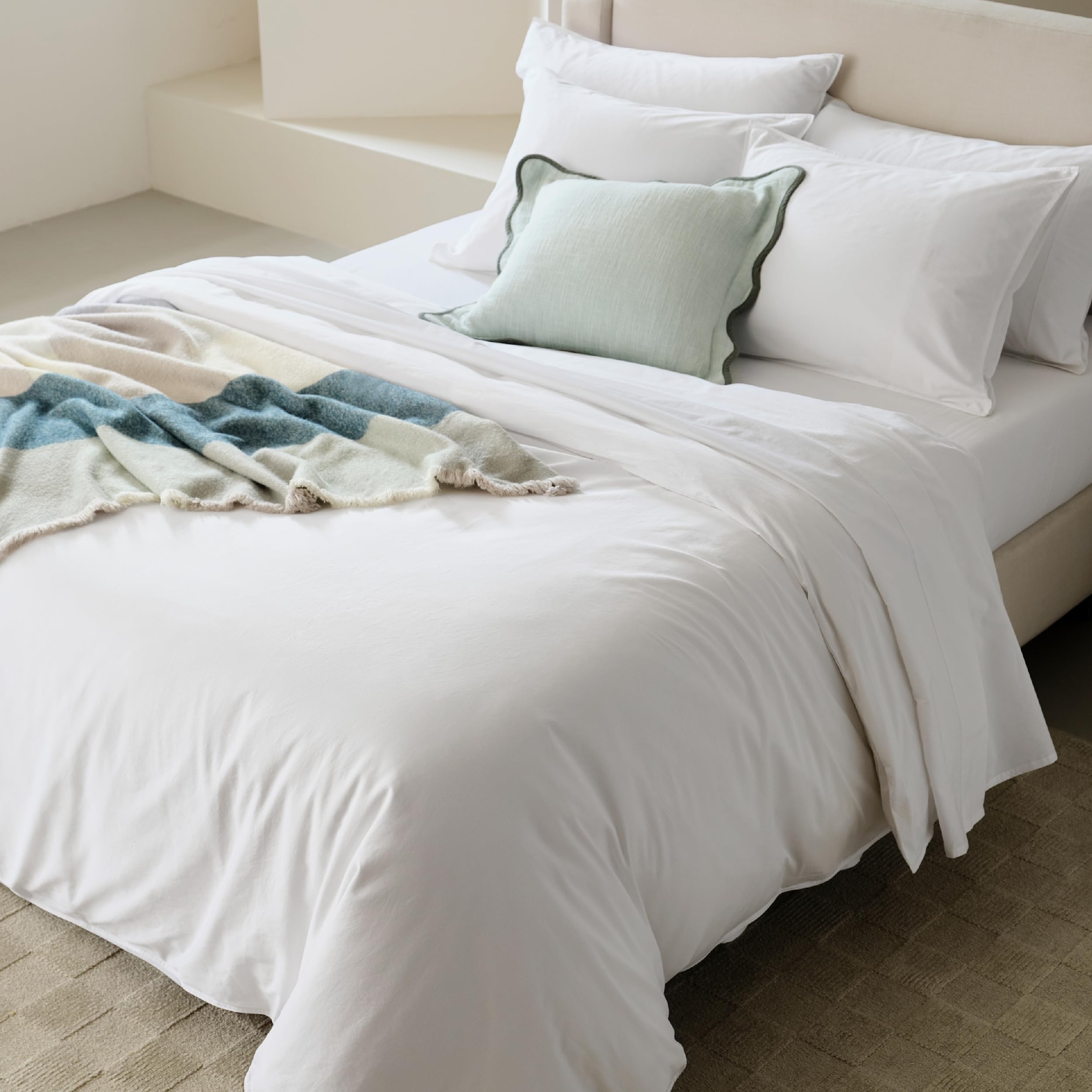 Double Stitch Organic Cotton Duvet Cover