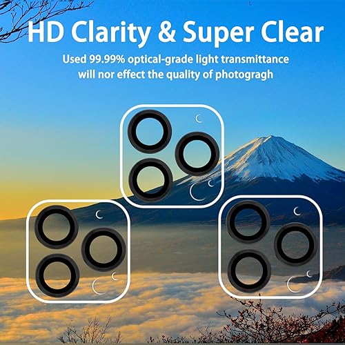 Miniatura 9 de Paquete de 3 protector de lente de cámara de vidrio templado Dengduoduo para iPhone 11 Pro de 5.8 pulgadas y iPhone 11 Pro Max de 6.5 pulgadas,