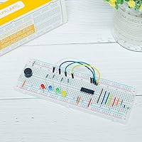 Vista 7 de SunFounder El kit de 5 tablas de pan incluye 3 piezas de 830 puntos, 2 piezas, 400 puntos, sin soldadura, compatible con bloques de conexión