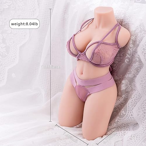 Miniatura 2 de Mini muñeca sexual de 10 libras, juguetes sexuales para hombres, tamaño reducido, coño de bolsillo para adultos, esqueleto integrado de doble canal,