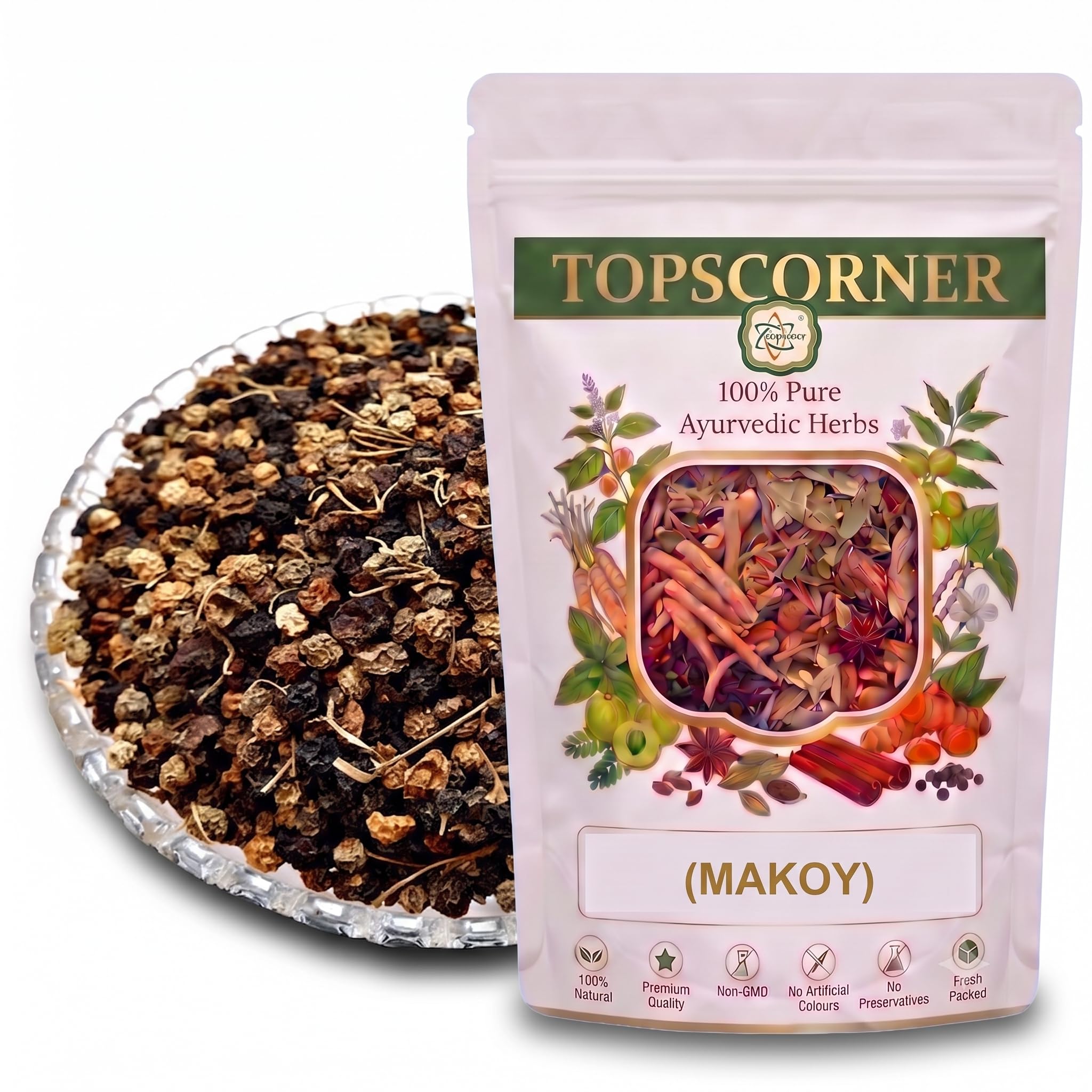 Topscorner Makoy (Phal) - Makoh (Fruit) - Kakmachi - Black Nightshade - Makoi - Mokoi - Solanum Nigrum, 400 Grams Pack-image-47