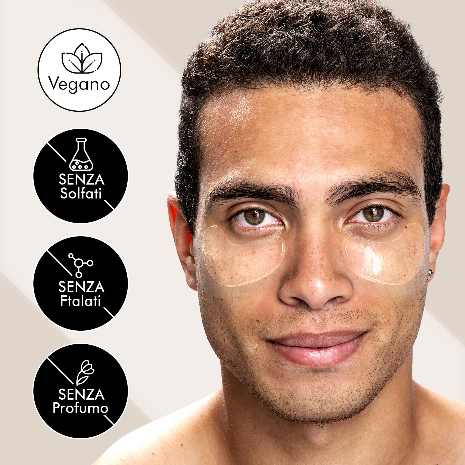 Patch Occhi al Bakuchiol (20 paia), Maschera Occhi con Caffeina, Niacinamide e Acido Ialuronico, Patch Occhiaie e Borse, Maschera Occhiaie, Eye Mask per Schiarente e l'idratazione