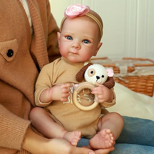 Miniatura 8 de Muñecas realistas de bebé Reborn  Muñeca de silicona de 20 pulgadas, recién nacida realista con cuerpo de vinilo completo, muñecas de bebé de la