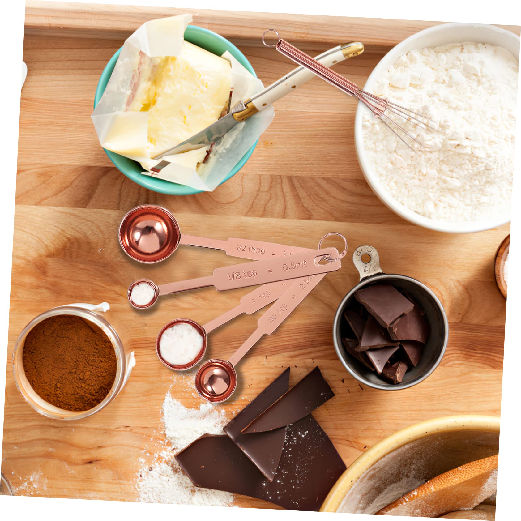 Alipis Tasses Et Cuillères à Mesurer Avec Agitateur Pour Pâtisserie Cuisson Outils Doseurs Pour Et Farine