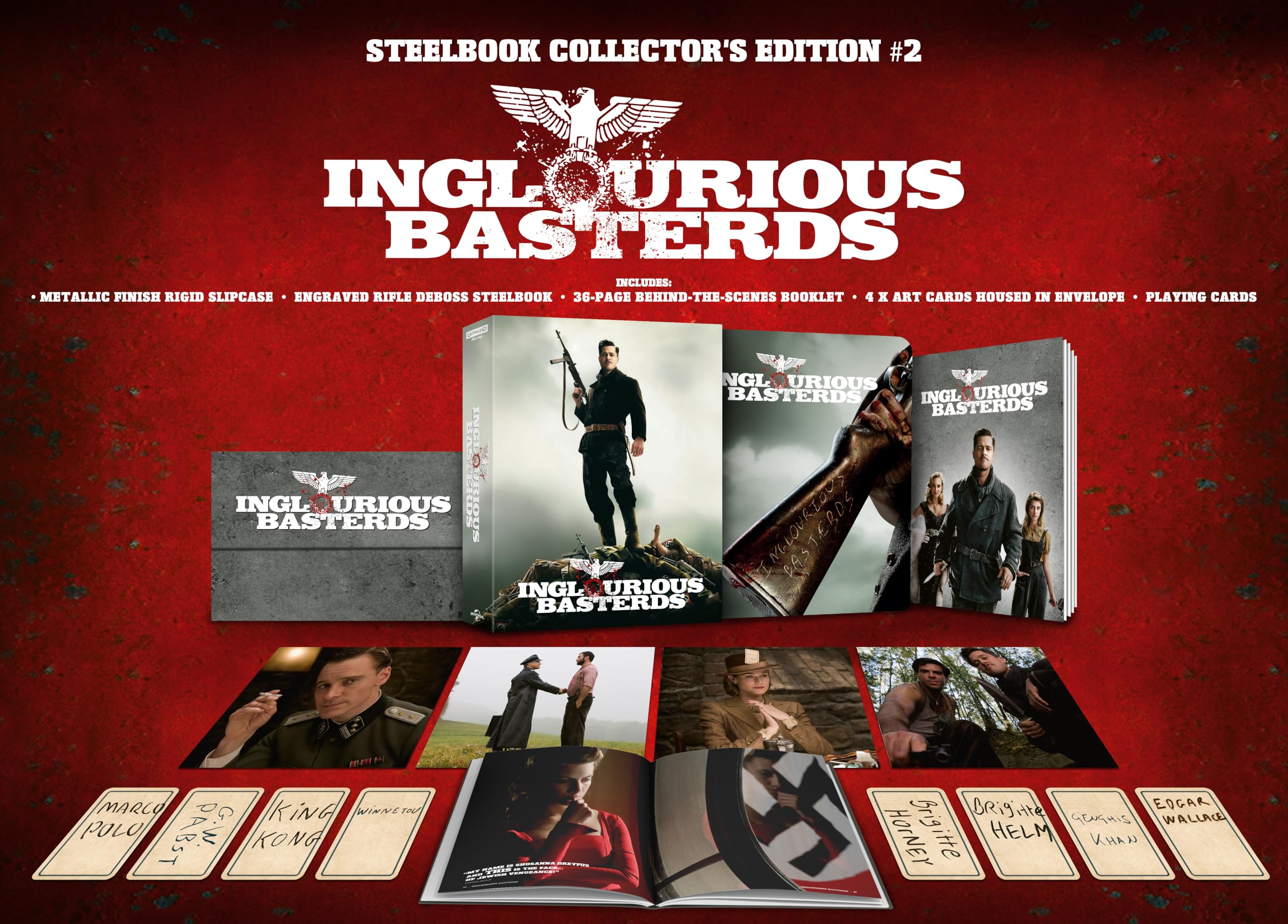Inglourious Basterds [Collector's Edition #2] [4K Ultra HD] [2009] [Blu-ray] [Region Free]