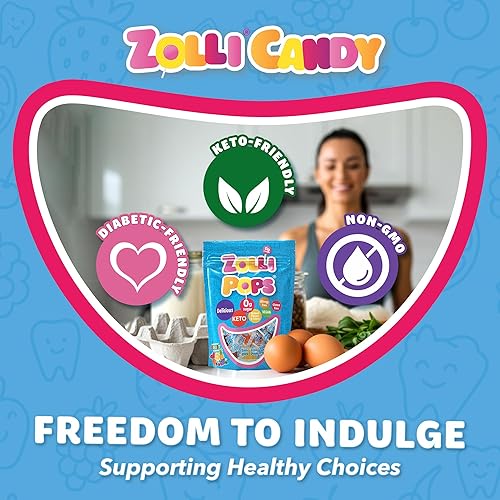 Miniatura 6 de Zollipops Clean Teeth Pops - Caramelos sin azúcar con xilitol, paletas sin colorantes, aptos para dieta cetogénica y diabética, golosinas aprobadas