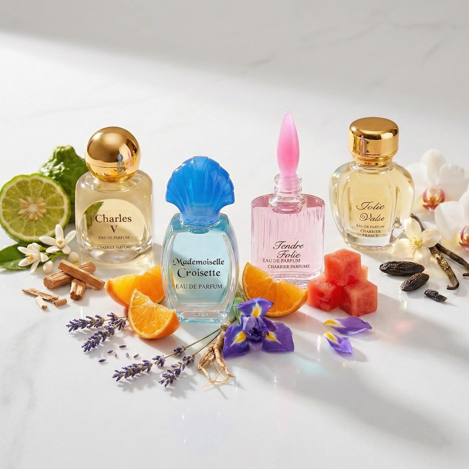 Charrier Parfums - 10 Eaux de Parfum Gift Box - 'Collection Précieuse' - 58.8 ml - Made in Provence, France