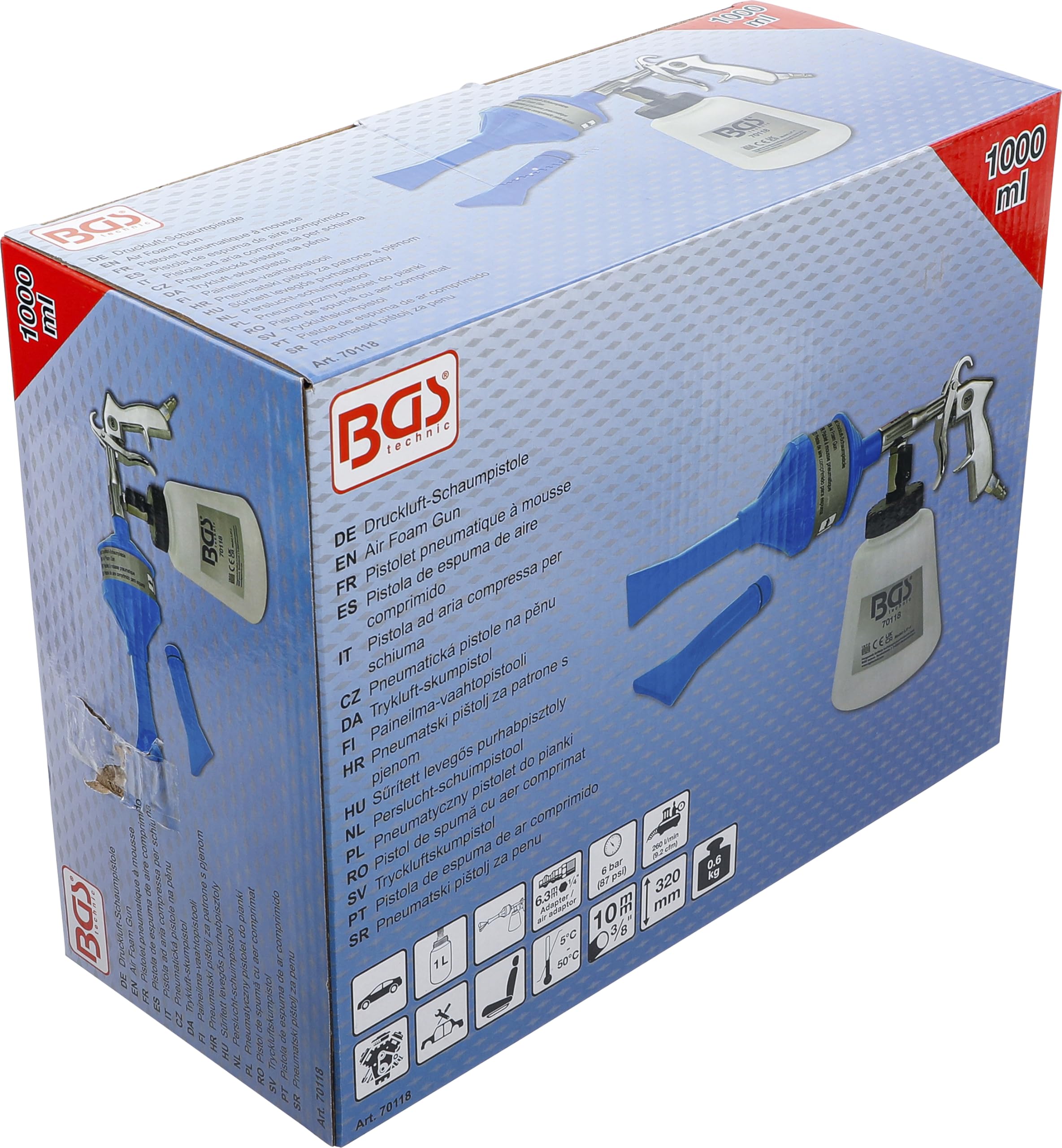 BGS 70118 | Pistola ad aria compressa per schiuma