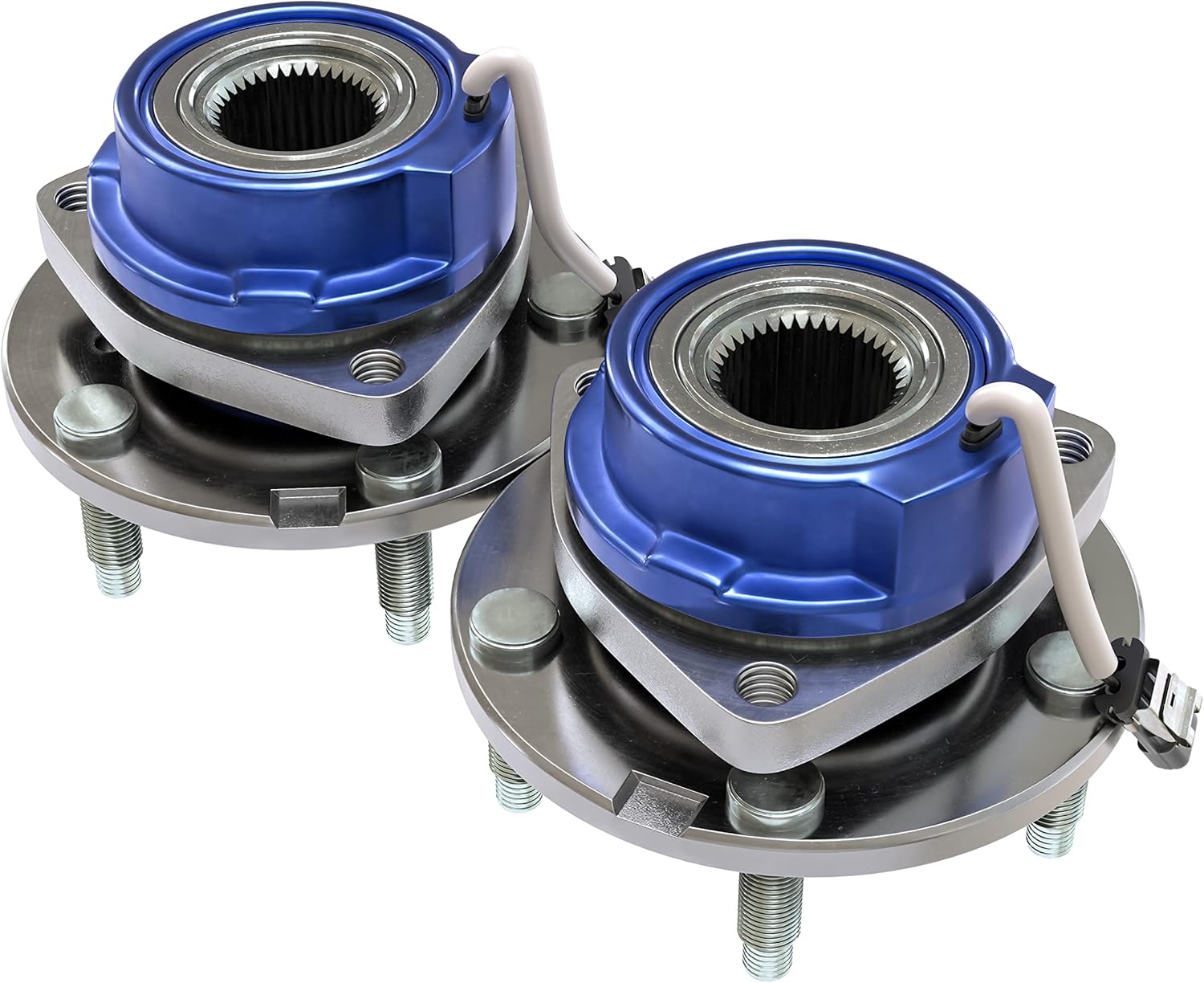Front Wheel Bearing - Set of 2 - Compatible with Chevy, Buick, Cadillac, Oldsmobile, Pontiac - Impala, Monte Carlo, Century, Grand Prix, Replaces 513121, 12429203, 88964168 - ABS - Hub Assembly 513121 2pcs
