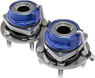 Front Wheel Hub Bearing Assembly - Set of 2 - Compatible with Chevy, Buick, Cadillac, Oldsmobile, Pontiac - Impala, Monte Carlo, Century, Grand Prix, Replaces 513121, 12429203, 88964168 - ABS