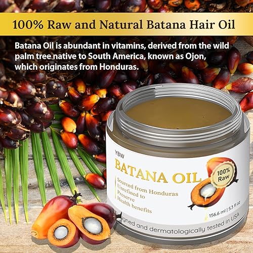 Miniatura 2 de Aceite de batana crudo para el crecimiento del cabello, 100% natural, puro, sin refinar y orgánico Dr. Sebi Batana Oil crudo de Honduras previene la