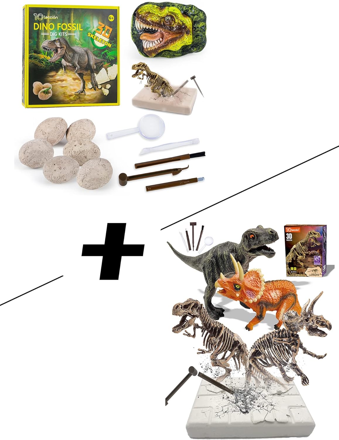 Dinosaur Fossil Digging Kit for Kids, Dinosaur Eggs