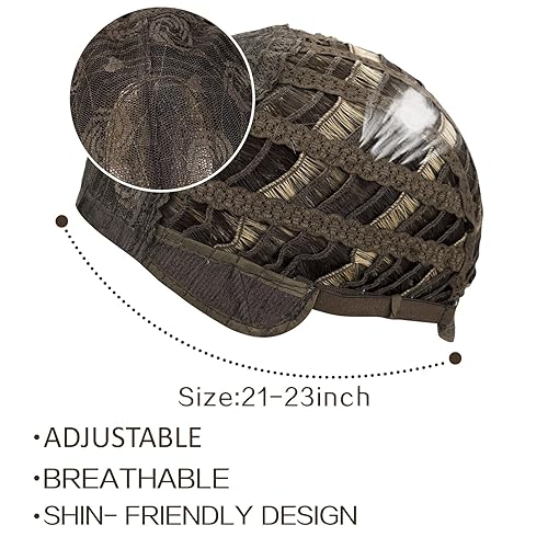 Miniatura 8 de MocNeavian Peluca larga ondulada rubia rosa para mujer, peluca sintética resistente al calor con flequillo