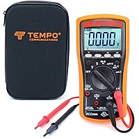 Vista 1 de TEMPO Comunicaciones MM200 Multímetro digital, Multi Metro Voltaje AC/DC, Corriente, Frecuencia, Resistencia, Verificar Diodos, Verificar Continuidad