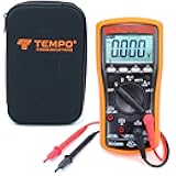 TEMPO Communications MM200 Digital Multimeter, Multi Meter AC/DC Voltage, Current, Frequency, Resistance, Check Diodes, Verify Continuity