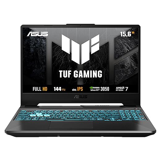 Notebook Gamer ASUS TUF Gaming A15, RTX3050 AMD RYZEN 7, 16 GB, 512 GB SSD, W11 Home, 15.6'' IPS 144Hz, Graphite Black - FA506NCG-HN217W