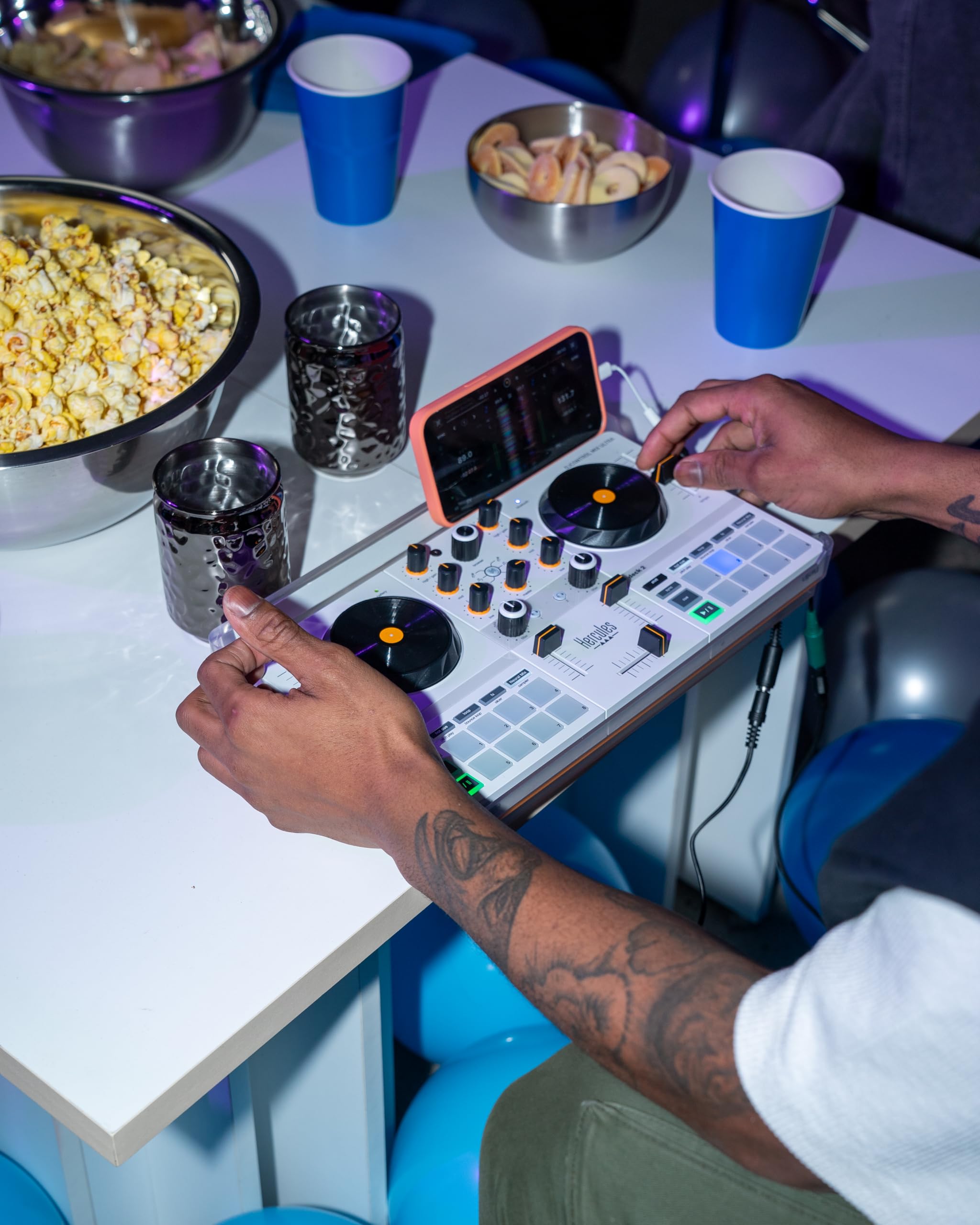 Hercules DJControl Mix Ultra DJ Controller Mobile per Smartphone iOS Android