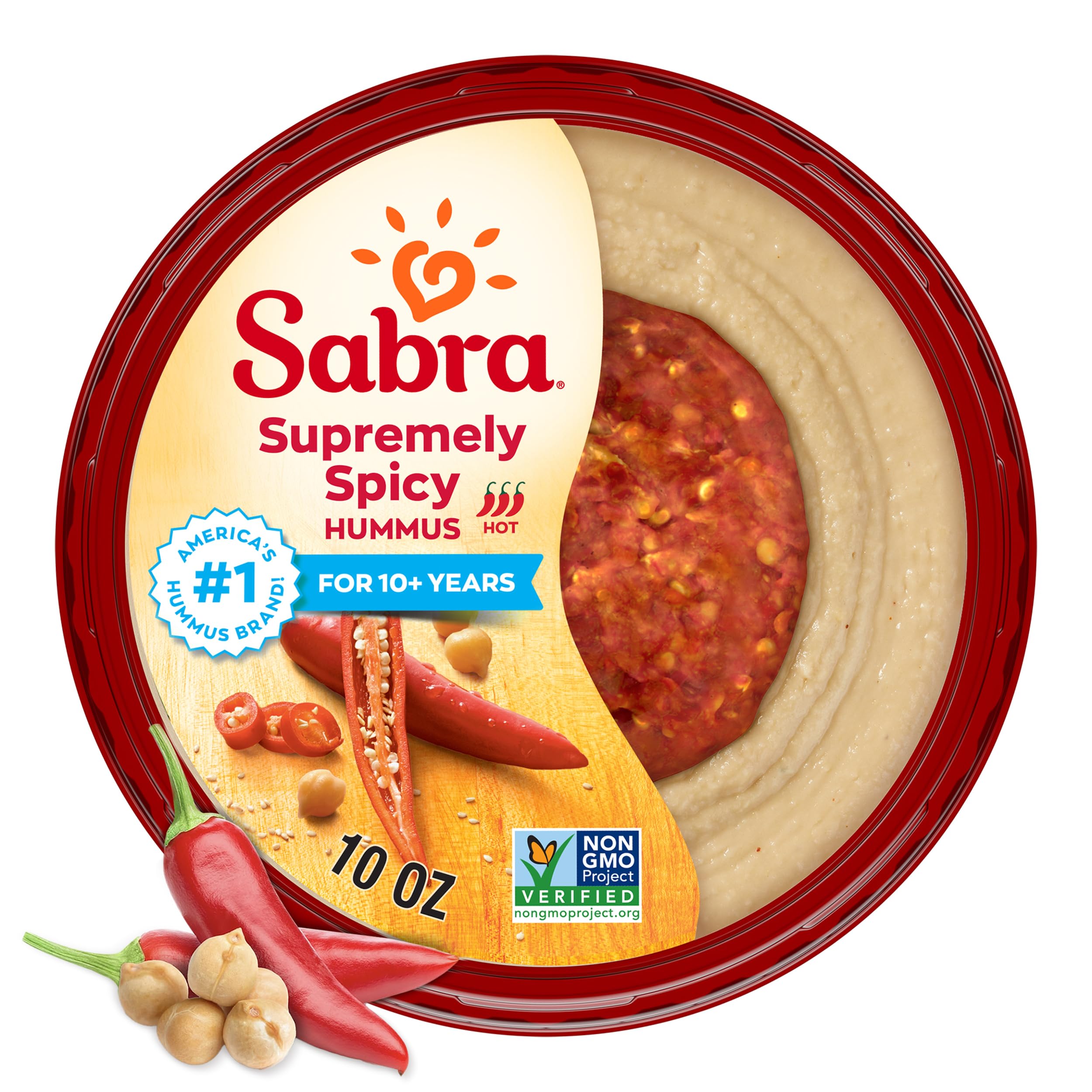 Amazon.com: Sabra Supremely Spicy Hummus Dip for Healthy Snacking