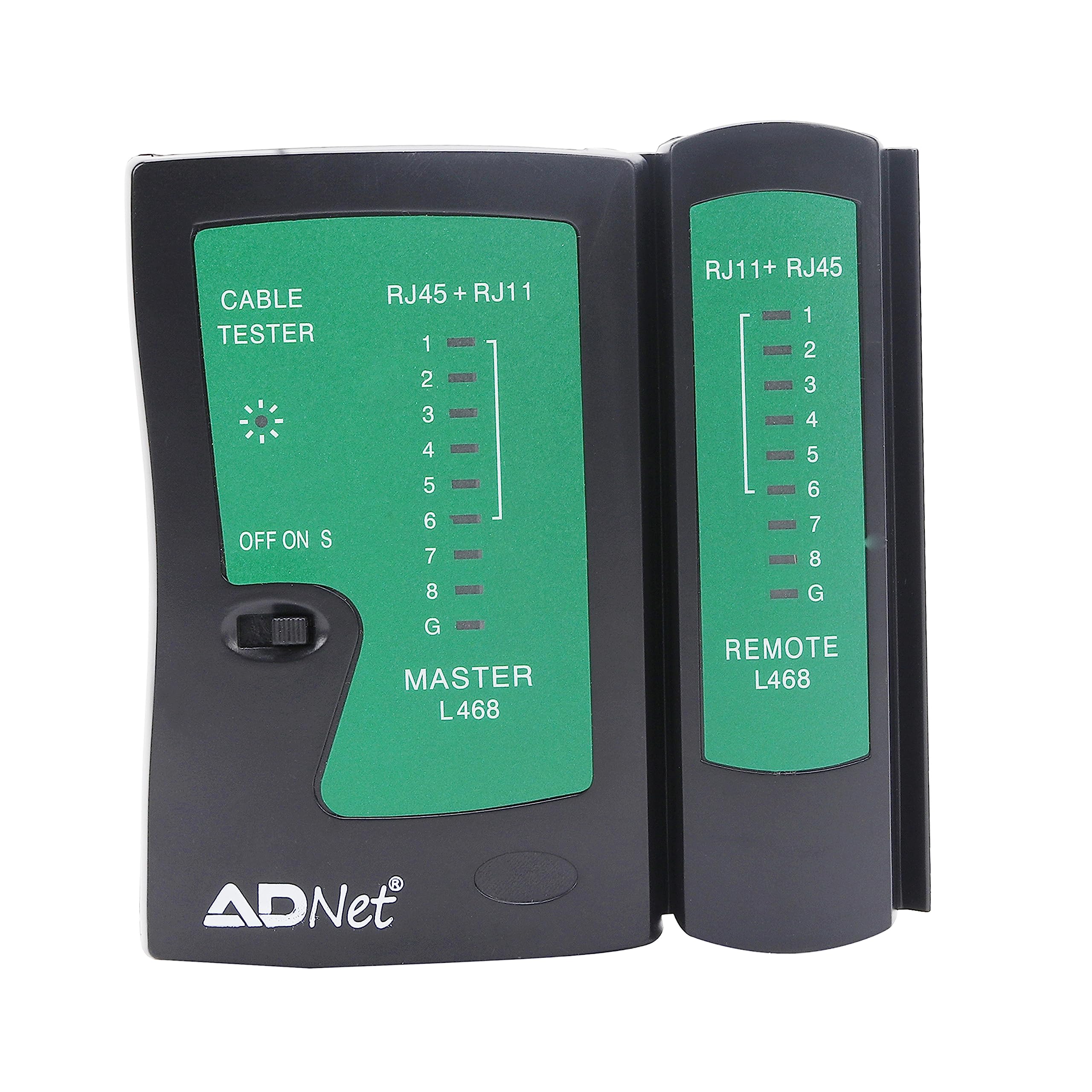 ADNET RJ45 and RJ11 LAN network Ethernet internet cable Tester RJ 45 Cat5 RJ 11/12 Network Cable Tester for RJ45 RJ11 RJ12 CAT5 CAT 6 Lan Adapter Tester-image-14