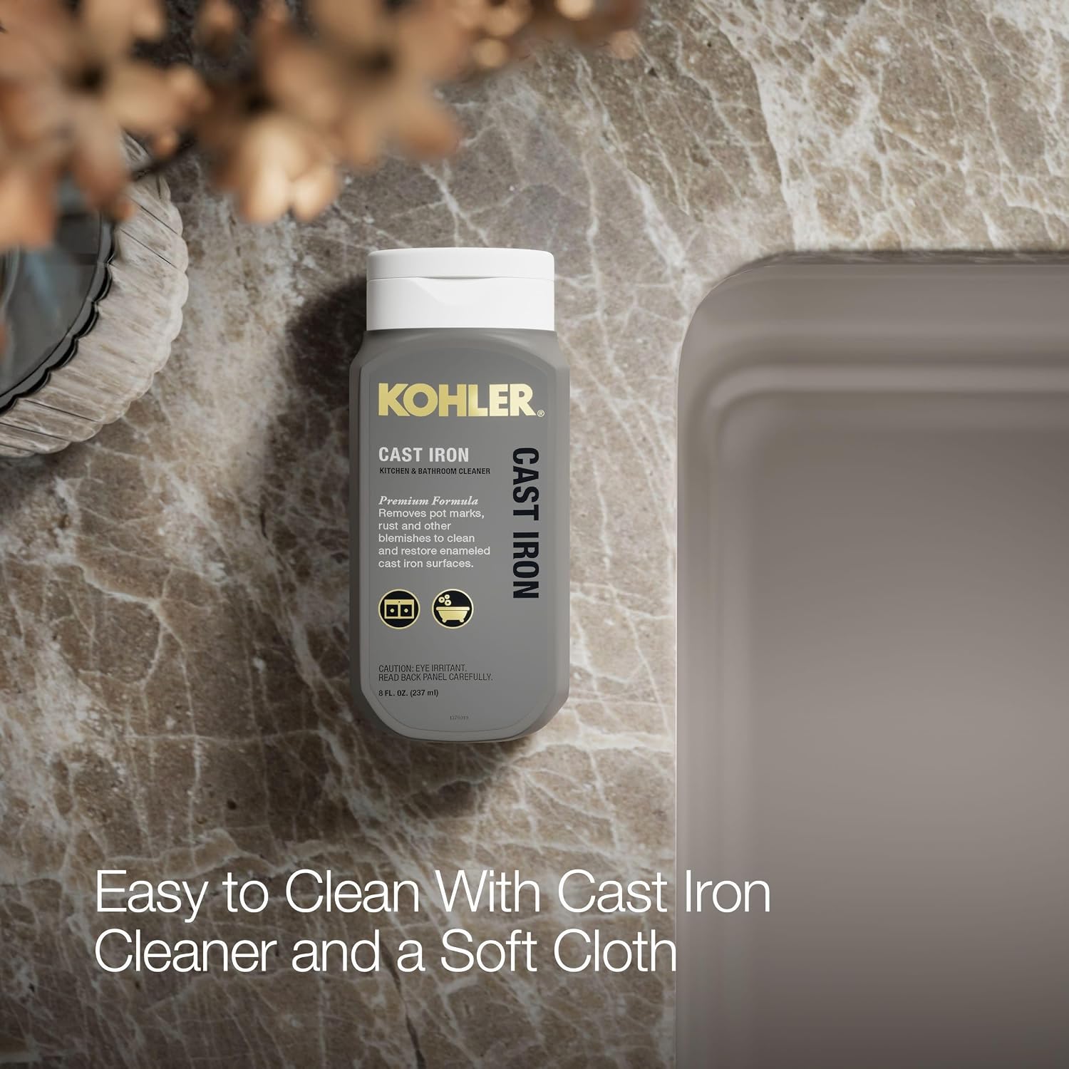 KOHLER Whitehaven® 32-3/4" Farmhouse Self-Trimming Undermount Single-Bowl Kitchen Sink Undermount, Kitchen Sinks with Tall Apron, K-5827-TRF, Truffle