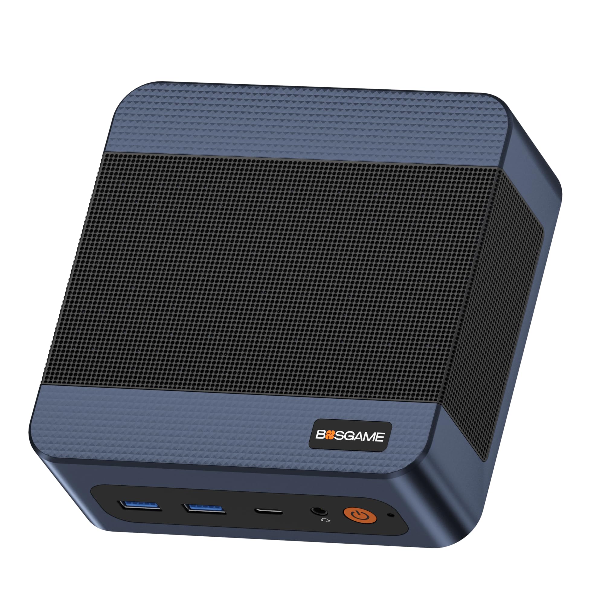 BOSGAME E7 Mini PC Windows 11 Pro, Core 3 100U (Übertrifft 4300U, bis zu 4,7 GHz), 16 GB DDR4 RAM, 512 GB NVMe SSD, Triple-4K-Ausgabe über HDMI/DP/Type-C, Dual-LAN, Wi-Fi 6 für Business, Office