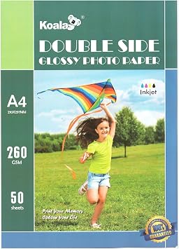 Epson 115 L8160 ile uyumlu Premium Parlak  ift Tarafl  double Side A4 Foto raf ka d  260 gr. 50 Adet